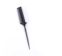 Pettine 2pcs Professional Hairdressing Double Side Dye Comb With Nylon Hair Drying Brush Tinting Combs Tools(Black)
