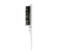 Pettine 3Pcs Pro Salon Hair Brushes Comb Slim Line Teasing Back Combing Brush Styling Tools DIY Kit(Transparent Green)