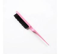 Pettine 3Pcs Pro Salon Hair Brushes Comb Slim Line Teasing Back Combing Brush Styling Tools DIY Kit(Pink)