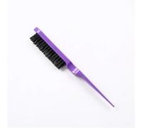 Pettine 3Pcs Pro Salon Hair Brushes Comb Slim Line Teasing Back Combing Brush Styling Tools DIY Kit(Purple)