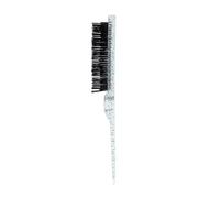 Pettine 3Pcs Pro Salon Hair Brushes Comb Slim Line Teasing Back Combing Brush Styling Tools DIY Kit(Transparent Blue)