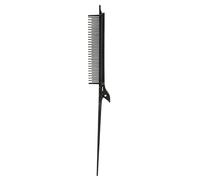 Pettine a coda di topo Strumento professionale per acconciature per colpi di sole e taglio dei capelli Materiale ABS nero 26,5 cm
