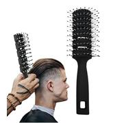 Pettine a costine, spazzola curva ventilata - Pettine per capelli antistatico,Pettine per capelli massaggiante a coste, spazzola per capelli a nove file per uomini e donne, impugnatura ergonomica, per
