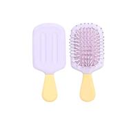 Pettine a cuscino d'aria, grazioso pettine a forma di gelato, il cuscino d'aria elastico massaggia il cuoio capelluto e può essere utilizzato sia su capelli asciutti che bagnati (viola)