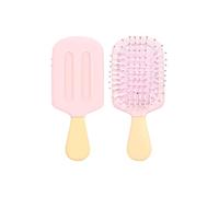 Pettine a cuscino d'aria, grazioso pettine a forma di gelato. Il cuscino d'aria elastico massaggia il cuoio capelluto e può essere utilizzato sia su capelli asciutti che bagnati (rosa)