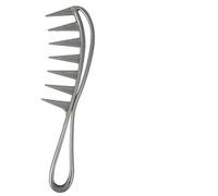 Pettine a denti extra larghi - Pettine bagnato in ABS 19x6 cm i capelli | Strumento per lo styling dei denti distanziati | Maniglia comoda dal design lungo e spesso riccio e a corpo cavo