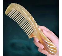 Pettine a denti fini fatto a mano, manico antistatico, pettine for capelli lungo, districante, for massaggi (Color : 18CM)