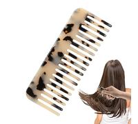 Pettine a denti larghi in tartaruga, antistatico, marmorizzato