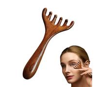 Pettine A Denti Larghi | Massager Del Cuoio Capelluto In Legno | Graffer Per La Testa Di Legno Per Rilassamento E Crescita Dei Capelli Stressti | Raschie Nasale Antle Di Cervo | 2 Stili