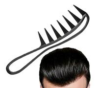 Pettine a denti larghi per capelli ricci pettine per riccioli con ampi spazi per acconciatura con denti di squalo per donne e uomini pettine districante per capelli ricci