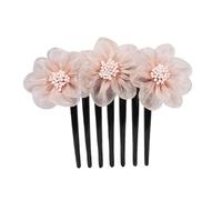 Pettine a forma di fiore, disco for capelli, filato di seta, pettine for capelli, forcina for capelli for donne adulte, accessori for capelli, forcina for capelli, pettine a sette denti, parte posteri
