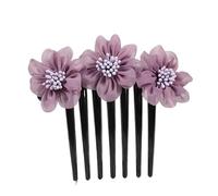 Pettine a forma di fiore, disco for capelli, filato di seta, pettine for capelli, forcina for capelli for donne adulte, accessori for capelli, forcina for capelli, pettine a sette denti, parte posteri