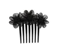 Pettine a forma di fiore, disco for capelli, filato di seta, pettine for capelli, forcina for capelli for donne adulte, accessori for capelli, forcina for capelli, pettine a sette denti, parte posteri