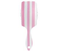 Pettine a righe bianche rosa semplice, spazzola districante, pettini da uomo