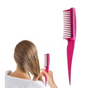 Pettine a rulli per capelli - Riparato a bagnati | Strumento di parrucchiere, pennello per acconciatura con rullo, pettine districante con rulli in pettini integrati per capelli rulli, spazzole a