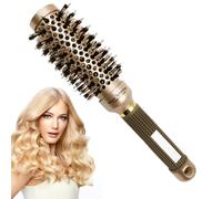 Pettine a rulli ricci - asciugatrice per la spazzola per capelli resistenti al calore | Strumento per capelli ondulato antiscalda con manico lungo, volume aria serratura a padella, rullo sicuro