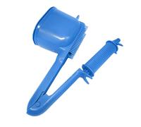 Pettine a rullo per tintura per capelli 2 in 1 blu