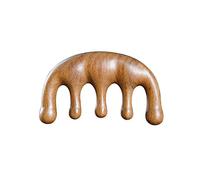 Pettine agopuntura e moxibustione trattamento della circolazione sanguigna, pettine in legno antistatico for capelli lisci