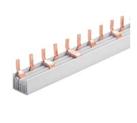 Pettine Alimentazione Da 1 Metro, Per Collegamento Quadro Elettrico, 3P+N 54 PIN Moduli 1000mm, Barra Collettrice per Interruttori Magnetotermici e Differenziali, BusBar Modulare 63A