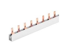 Pettine Alimentazione Per Collegamento Quadro Elettrico, 2P 54 PIN Moduli 1000mm, Barra Collettrice per Interruttori Magnetotermici e Differenziali, BusBar Modulare 63A