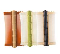 Pettine antiforfora 3 pezzi PP bambù Styling pettine per pidocchi a denti fini su entrambi i lati Pettine antipulci per capelli spessi Comodo pennello per pidocchi per bambini Adulti 4,9x2,8 pollici P