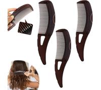 Pettine antiforfora, pettine disintossicante per cuoio capelluto, pettine per la rimozione della forfora, pettine per cuoio capelluto a denti cavi, pettine per massaggio energetico, pettine per la