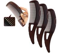Pettine antiforfora, pettine per cuoio capelluto per forfora, protegge il cuoio capelluto, design cavo, facile da pulire (3 pezzi)