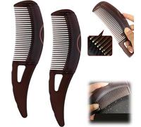 Pettine antiforfora, pettine per cuoio capelluto per forfora, protegge il cuoio capelluto, design cavo, facile da pulire (2 pezzi)
