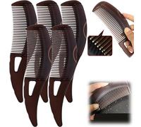 Pettine antiforfora, pettine per cuoio capelluto per forfora, protegge il cuoio capelluto, design cavo, facile da pulire (5 pezzi)