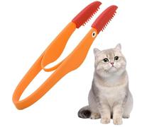 Pettine antimacchia per cani - Pettine antimacchia per canii con testina in silicone con manico antiscivolo, petine multiuso per caani, petine durevole per cani, animali domestici, occhi