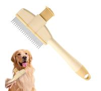 Pettine Antipulci per Cani - Spazzola per Gatti Rimuovi e Pulci - Accessorio Ergonimico per la Pulizia degli Animali Domestici e Spazzola Rimuovi Zecche