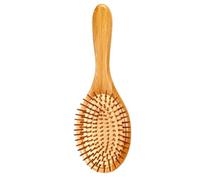 Pettine Antistatico in Bambù Cuscino ad Aria per Cuoio Capelluto | Denti Radi e Fitti, Setole a Punta Arrotondata, Uso Domestico e Piega Phon