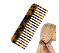 Pettine antistatico - Pettine a denti larghi, pettine per borsa da viaggio | Pettine districante per capelli lucidi da donna, tagliato a mano, perfetto per capelli spessi, facile dis