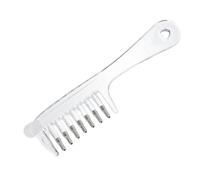 Pettine Applicatore Liquido Trasparente a 7 Denti per Cuoio Capelluto | PC e Silicone, Denti Rotondi Ampio Spazio, Design Smontabile, Livello Visibile, Rullo Ergonomico