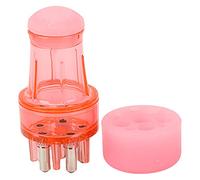 Pettine Applicatore Manuale del Cuoio Capelluto, Applicatore di Olio per Capelli per la Testa del Cuoio Capelluto Medicinale, Flacone Applicatore per Pettine per la Radice dei (Rosa)