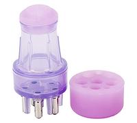 Pettine applicatore manuale per cuoio capelluto, flacone con pettine integrato per applicazione precisa di oli e trattamenti alle radici dei capelli, colore viola