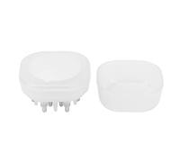 Pettine applicatore per cuoio capelluto Applicatore di siero per massaggio trasparente per la cura dell'olio per capelli Resistente lega di silicone ABS 15 ml (Bianca)