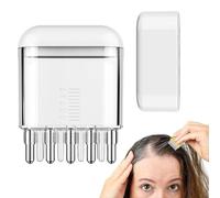 Pettine applicatore per cuoio capelluto, pettine per olio in scala trasparente, applicatore per capelli del cuoio capelluto, applicatore per capelli liquidi, pettine per massaggio olio per la testa,