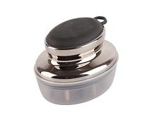 Pettine applicatore per cuoio capelluto Spazzola per massaggiatore per cuoio capelluto Resistente agli oli essenziali Design ergonomico con finestra in scala prospettica per il (Grigio)