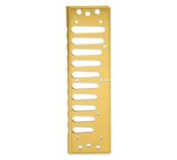 pettine armonica parte, oro 10 fori armonica pettine 10 fori blues arpa pettine parte per SP20 armonica in lega di alluminio accessorio pettine per armonica(oro)