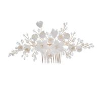 Pettine Capelli 3pc pettine laterale per capelli pettine per capelli da sposa fiori in ceramica fatti a mano accessori per capelli da sposa clip per pettine laterale per capelli Accessori Capelli