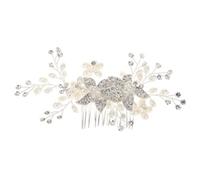 Pettine Capelli Corona di gioielli per donne Pettini per capelli in cristallo Perle di strass Pettine per capelli da sposa Gioielli per capelli da donna Accessori Capelli