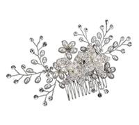 Pettine Capelli Pettine laterale dei capelli di cristallo Pettine dei capelli di nozze Pettine laterale dei capelli di nozze della lega del fiore di cristallo Accessori Capelli
