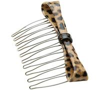 Pettine Capelli Pettine laterale per capelli con stampa tigre leopardata Pettine per capelli Clip per pettine per capelli Accessori per capelli Pettine per capelli in acciaio inossidabile Accessori Ca