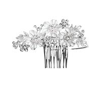 Pettine Capelli Pettine Laterale Per Capelli Da Sposa Fiori Fatti A Mano Pettine Per Capelli Pettine Per Capelli Da Sposa Copricapo Per Donna Accessori Capelli(F)