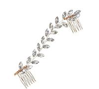Pettine Capelli Pettine laterale per capelli Fascia per capelli da sposa Pettine per capelli da sposa Pettine per capelli con strass argento Accessori per capelli Accessori Capelli