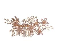 Pettine Capelli Pettine per capelli da sposa Fascia per capelli da sposa Accessorio per capelli in oro Fiore Fascia per capelli da sposa da donna Accessori Capelli