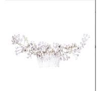 Pettine Capelli Pettine per capelli da sposa Fascia per capelli da sposa Accessorio per capelli in oro Fiore Fascia per capelli da sposa da donna Accessori Capelli