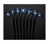 Pettine Capelli Pettini laterali per capelli , Pettini per capelli con fiori di strass, pettine per capelli per donne Accessori per capelli per ragazze senza scivolamento Accessori Capelli(B)