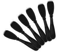 Pettine Colorante per Capelli 6 Pezzi in Pp, Spazzola Nera | Design a Pettine Integrato, Uso in Salone e Ritocco alla Base, per Miscelare Colore e Ridurre Sporco